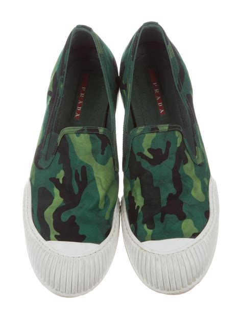 prada camo sneakers|prada slip on sneakers women.